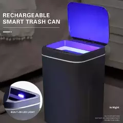 Sensor automático lixeira, elétrico, Touchless, Smart Bin, cozinha, banheiro, balde impermeável, lixo com tampa, Home Wastebasket, 16L - loja online