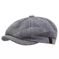 Selvagem casual masculino chapéu de jornaleiro, boné octogonal, britânicos pintores chapéus, boinas, espinha de arenque bonés lisos, boinas hip hop, outono, inverno - Wolf Magazine