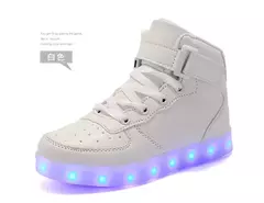 USB LED Shoes com controle remoto para crianças e adultos, tênis luminosos com luzes, tênis para crianças, meninos e meninas, tamanho 25-42 - comprar online