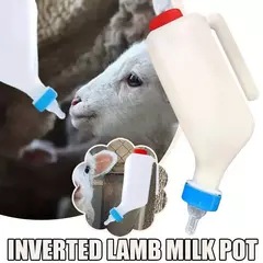Garrafa de leite de cordeiro pendurável garrafa de alimentação pequenos animais garrafas de enfermagem de cordeiro com garrafa de cabra de mamilo macio 500ml/800ml - comprar online