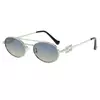 Double Beam Retro Sunglasses para homens e mulheres, Y2k Punk Oval Sun Glasses, Ladies Alloy Legs Eyewear, UV400, Nova Moda, 2022