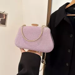 Saco de noite luxuoso para mulheres, alto design, banquete de festa, saco de glitter para senhoras, embreagem do casamento, bolsa de ombro, bolsa de corrente, marca na internet