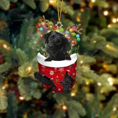 1 pçs enfeites de natal pendurado decoração presente bonito cão natal família pendurado árvore dos desenhos animados produto pingente personalizar h0o1 - comprar online