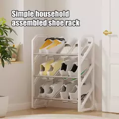 Criativo Home Shoe Cabinet, 3 Camada De Armazenamento Rack, Montagem Porta Do Quarto, Caixa De Sapato, Classificação E Armazenamento Rack, Produtos Domésticos - loja online