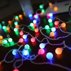Imagem do Ball-like guirlanda de luz led, 10m, 6m, 3m, 1.5m, bateria, lâmpada ao ar livre, decoração para jardim, casamento, Natal