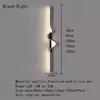 Modern Indoor LED Luzes de parede, salas, corredores, quarto, luzes de cabeceira, luzes longas minimalistas, decoração de casa