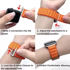 Imagem do Alpine Loop Band para Apple Watch, Bracelete, iWatch Ultra Series 7, 6, 5, 3, SE, 8, 49mm, 44mm, 40mm, 45mm, 41mm, 42 milímetros, 38 milímetros