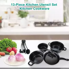Imagem do Conjunto de panelas e panelas antiaderentes, utensílio de cozinha, panelas, presentes para amigos e familiares, 13 peças