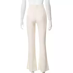 BUILDINGB-Calça Elástica Feminina, Cintura Alta, Envolvendo Quadril, Monocromática, Casual, Diário, Versátil, Outono