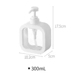 Imagem do 300/500ml dispensadores de sabão do banheiro recarregável loção shampoo chuveiro gel titular portátil dispensador viagem vazio bomba banho garrafa