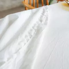Imagem do Toalha De Mesa De Mesa De Café De Algodão Retangular, Cobertura De Mesa Branca, Sala De Estar, Decoração De Casa, Pano, Casamento, Decoração De Natal