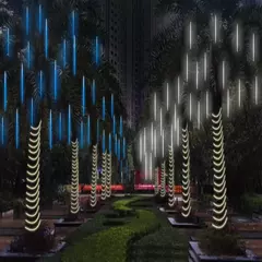 LED Meteor Shower Rain Lights Fairy String Light Impermeável, queda de chuva, festa de Natal, decoração do pátio, 1pc, 50cm na internet