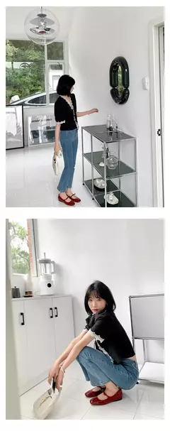 2023 luxo bowtie mary janes feminino dedo do pé quadrado brilhante couro & silk flats ballets femmes vermelho dança festa bola sapatos de casamento nupcial - Wolf Magazine