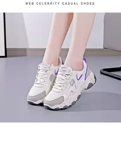 Tênis de malha vulcanizada respirável feminino, moda casual - Wolf Magazine