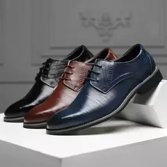 Masculino clássico dedo apontado fundo macio oxfords, sapatos masculinos, sapatos casuais de negócios, apartamentos de escritório, festa de casamento, vestido - Wolf Magazine