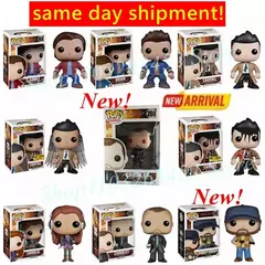 Funko pop sobrenatural sam 93 dean 94 castiel asas sangue castiel 95 charlie 176 crowley 200 bobby cantor 305 figura de ação brinquedos - comprar online