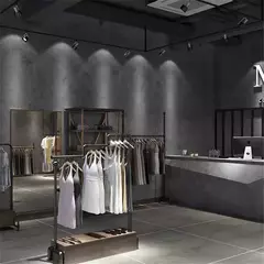 Imagem do Papel de parede impermeável auto-adesivo, Adesivos de parede, Industrial, Cimento, Cinza, Loja de roupa, Sala Decoração, Vinil