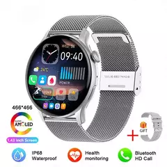 NFC Smartwatch para Mulheres, Tela HD, Rastreador de Saúde, Esportes, Voz, Chamada Bluetooth, Huawei, Xiaomi, Senhoras, Novo, 466x466, 2022 - comprar online