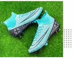Botas longas de futebol para homens, grama infantil, TF, FG Training Soccer Shoes, tênis esportivos profissionais, tênis de futebol ao ar livre - comprar online