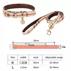Coleira e coleira para animais de estimação conjunto de couro moda coleiras ajustáveis para cães suprimentos para animais de estimação coleiras para cães médios e grandes presente para cães na internet