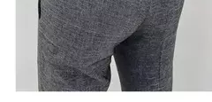 Homens terno calças calças formais pantalone hombre estiramento fino cor sólida vestido casual calças de comprimento total moda novas roupas masculinas na internet