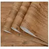 Adesivos de PVC de grão de madeira Papel de parede autoadesivo impermeável Papéis de parede para armário, mesa, móveis, decoração de casa