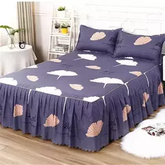 Conjunto de colcha de algodão bordado, saia de cama, fronhas, capa de folha, rei, rainha, duplo, 1.5 m, 1.8 m, 2m, 3pcs - loja online