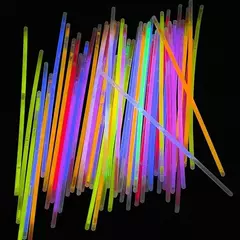 Imagem do 100 pçs vara brilhante natal dia das bruxas ano novo brinquedos das crianças brilho dança festival festa brilho pulseiras concerto