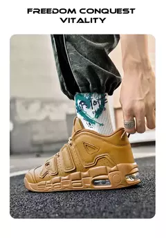 Sapatos respiráveis para homens Tênis de corrida de maratona, tênis de basquete ao ar livre, calçados esportivos casuais tamanho grande, inverno - loja online