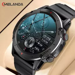 MELANDA-Smartwatch de Esportes Impermeável para Homens, Chamada Bluetooth, Rastreador De Fitness, IOS, Android NX9, IP68, 1.39 "HD