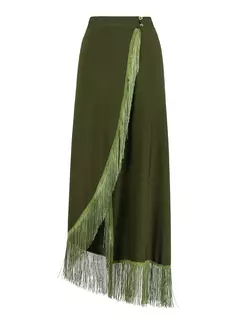 Imagem do Conjunto de biquíni de três peças, sutiã acolchoado, borla, saia de praia de cintura alta, maiô de verão, moda sexy, monocromático