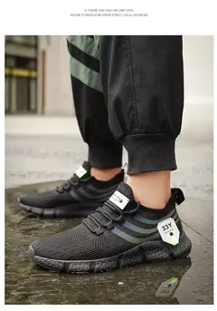 Sapatilhas Esportivas de Malha Respirável Masculina e Feminina, Leve, Casual, Ténis, Luxo, Masculino, Ténis, Marca