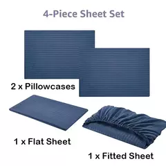 Solid Stripe Bedding Set, Colcha de dormir, gêmeo, completo, rainha, king size, quarto ou quarto de hóspedes, 3 pcs, 4pcs - loja online
