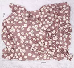 Recém-nascido Swaddle Wrap, Recebendo Cobertor para Recém-nascidos, Acessórios Bebês, Soft Floral Headband, Chapéu, Itens de cama, 3 Pcs por Conjunto na internet