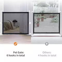 Engenhoso malha mágica Pet Dog Fence, Portão de guarda segura, recinto de segurança, cercas dobráveis, Pet Supplies