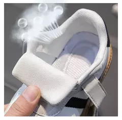 Sapatilhas de sola macia antiderrapantes para crianças, tênis, estilo coreano, tendência da moda, calçados esportivos para meninos, outono - Wolf Magazine