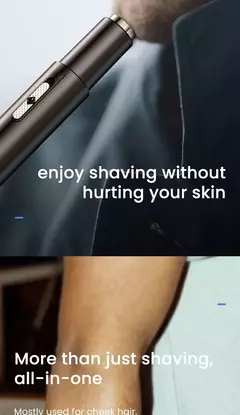 Aparador elétrico recarregável de cabelo para nariz, corte multicinético, recarregável, dois em um, unissex, totalmente automático, aparador lavável - comprar online