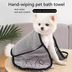 Imagem do Toalha de banho super absorvente para animais de estimação, secagem rápida para cães e gatos, ideal para cuidar e banho, tamanho grande para secagem rápida