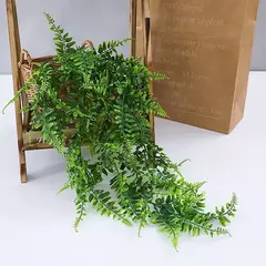 Persian Fern Leaves Vines, Planta Artificial Pendurada, Folha De Plástico, Grama, Festa De Casamento, Parede, Varanda, Decoração De Quarto De Casa, 90cm - comprar online