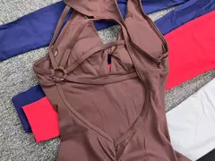 Imagem do Macacão desportivo feminino, Conjuntos de treino, Roupa de fitness, Macacão desportivo, Push Up Sportwear, Roupa de Yoga, Branco, 2024