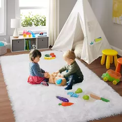 Tapete cinzento para sala de estar tapete de pelúcia cama quarto piso tapetes macios anti-deslizamento decoração da casa tapetes de veludo macio cobertor do quarto dos miúdos - Wolf Magazine