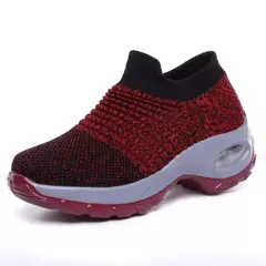 Sapatilhas antiderrapantes ortopédicas para mulheres, sapatos de plataforma casuais para senhoras, tênis resistentes ao desgaste, tênis versáteis - comprar online
