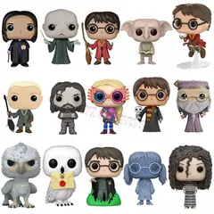 Funko Pop Ron Fawkes Luna Dobby Sirius Preto MAXIME Nick Voldermort Bellatrix Albus Potters funko pop Figuras de ação Bonecas Brinquedo