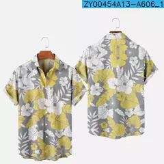 Moda masculina verão t-shirts havaiano impressão 3d aconchegante casual um botão camisas de manga curta praia camisas de grandes dimensões