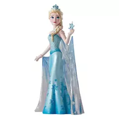 Imagem do Disney Cartoon Model Figures para crianças, Q Posket, Elsa, Rapunzel, Jasmine, princesa, bonecas Anime, estatuetas, decoração de bolo, 19-20cm