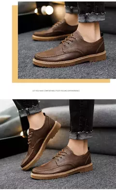 Imagem do Sapato Oxford casual masculino, sapato de couro masculino, mocassins com renda de luxo, sapato de vestido masculino brogue, moda clássica, 2024