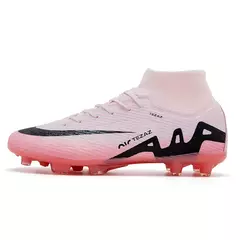 Sapatos de futebol masculino de sola FG, sapatos de gramado ao ar livre, grampos longos especiais, botas esportivas de equipe superior alta, resistência ao desgaste, tamanho 36-45