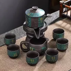 Conjunto de chá tradicional chinês de 8 peças, conjunto de chá kung fu de alta qualidade, bule de porcelana e xícara de chá, conjunto de chá automático para 6 pessoas - Wolf Magazine