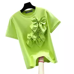 ZANZEA-Camisetas de manga curta femininas, streetwear gola O, blusa de viagem diária, tops casuais, detalhe com laço solto, moda verão, 2024 - Wolf Magazine