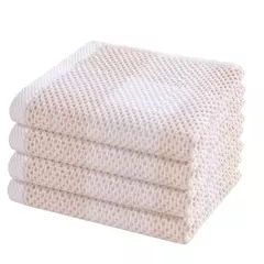 Homaxy-Super Absorvente Algodão Toalhas De Cozinha, Toalha De Microfibra Macia, Secagem Rápida, Lavar Pano De Limpeza, Doméstico, 4Pcs